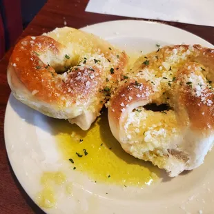 Garlic rolls, baked just right
