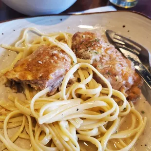 Veal Francese in progress
