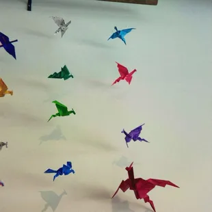 Origami dragons