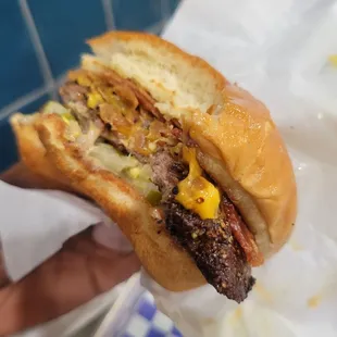 Omg the seasoning on this burger