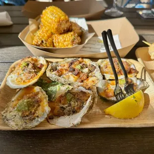 GRAND CENTRAL OYSTERS and FRIED STREET CORN