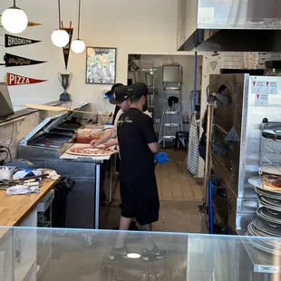 Working hard satisfying customers!