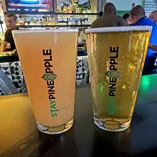 Seasonal draughts, Dogfish Head Minute IPA and Nightshift