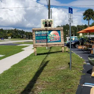 Outside sign