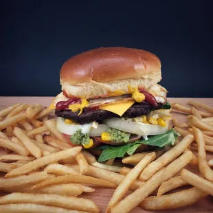 Try our monster burger!!