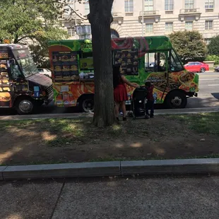 Tropic Food truck outside the American History Museum.