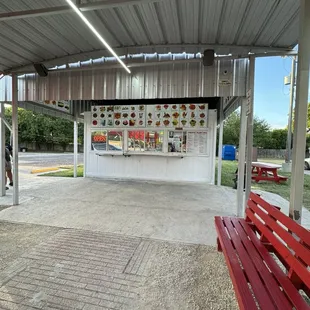 outside