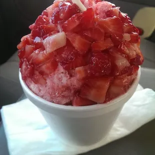 Strawberry Snowcone