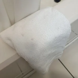 Towels are dirty, too.