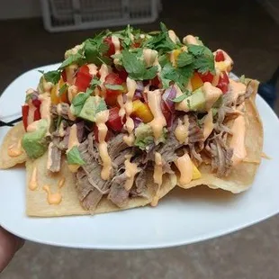 Kalua pork nachos