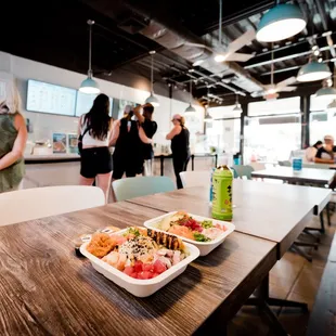 interior of Tropic Poke at Ko Olina.  Poke near me