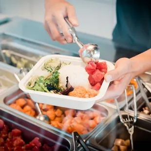 Customize your own Poke bowl specific to your taste.  Poke near me