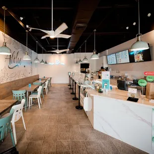 Tropic poke interior.  Poke bowl near me