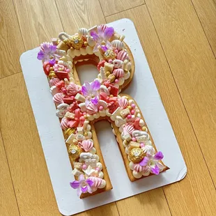 Large letter cake