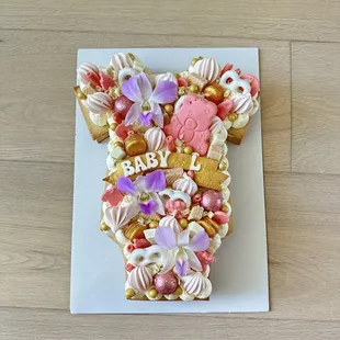 Onesie cake for a baby shower