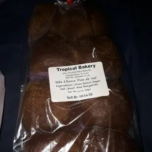 Ube cheese pan de sal