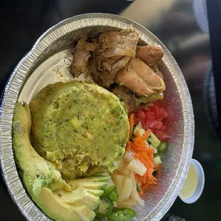 Chicken with Mofongo