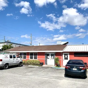 Front parking and entrance