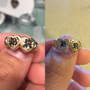 They tried to shaft me. They duplicated my ring and gave me a the imposter one! Big difference in quality, looks, and color!