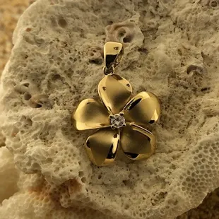 Plumeria Flower Pendant