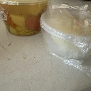 "Sancocho" and yuca.