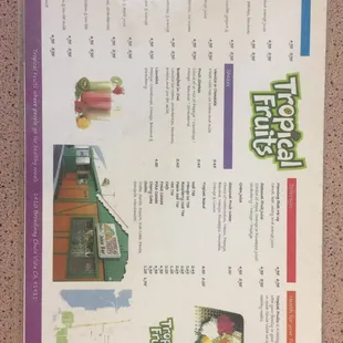 New menus