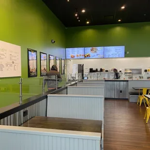 the interior of a restaurant