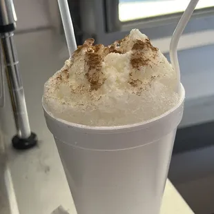 Horchata with lachera and cinnamon