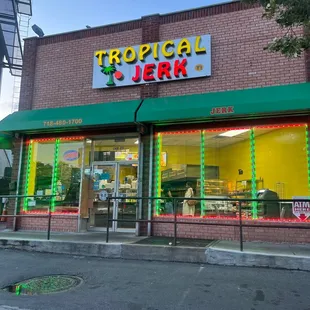 the front of the restaurant