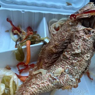 Fish &amp; toppings = too dry