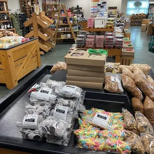 Inside the spacious store in Grove City.