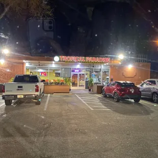 Outside