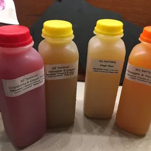 Homemade juices/drinks
