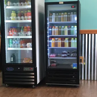 Sodas, juices, and homemade juices/drinks