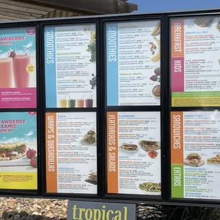 Drive-Thru menu. 4/15/23