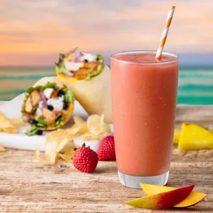 a tropical smoothie