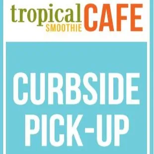 Curbside Pick-up is available