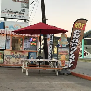 Drive thru for coffee from 6 am until 9 am.