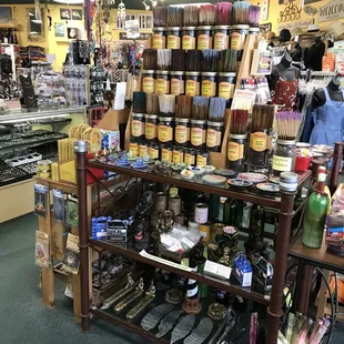 A view of the shop featuring Wild Berry Incense made in Ohio