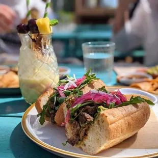 Torta Ranchero with a lovely pina colada