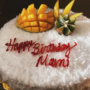 coconut cheesecake for mama bear from her favorite spot