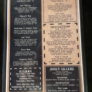 Menu 1 July 2024