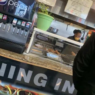 a man preparing food