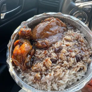 Brown Stew Chicken Lunch Special