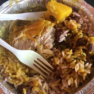 Curry chicken lunch special