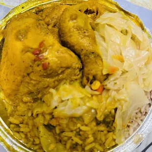 Curry Chicken dinner