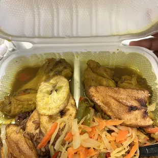 a container of food