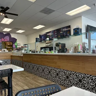 the interior of a restaurant