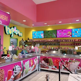 the inside of a store