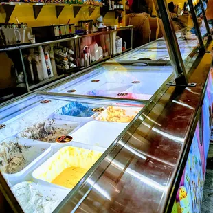 Ice cream and water based ice flavor counter